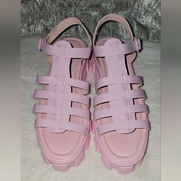 Light Pink Gladiator Sandal (NWOT) - Picture 1 of 5